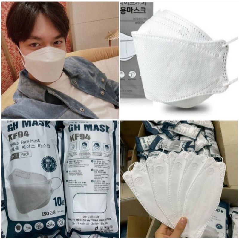 Combo 50 Chiếc Khẩu Trang KF94 Hàn Quốc Chính Hãng 100%