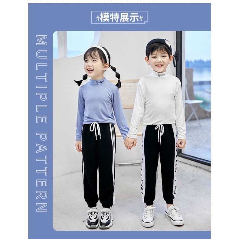 Quần cotton lưng thun ống rộng thời trang Hàn Quốc cho bé 90-150
