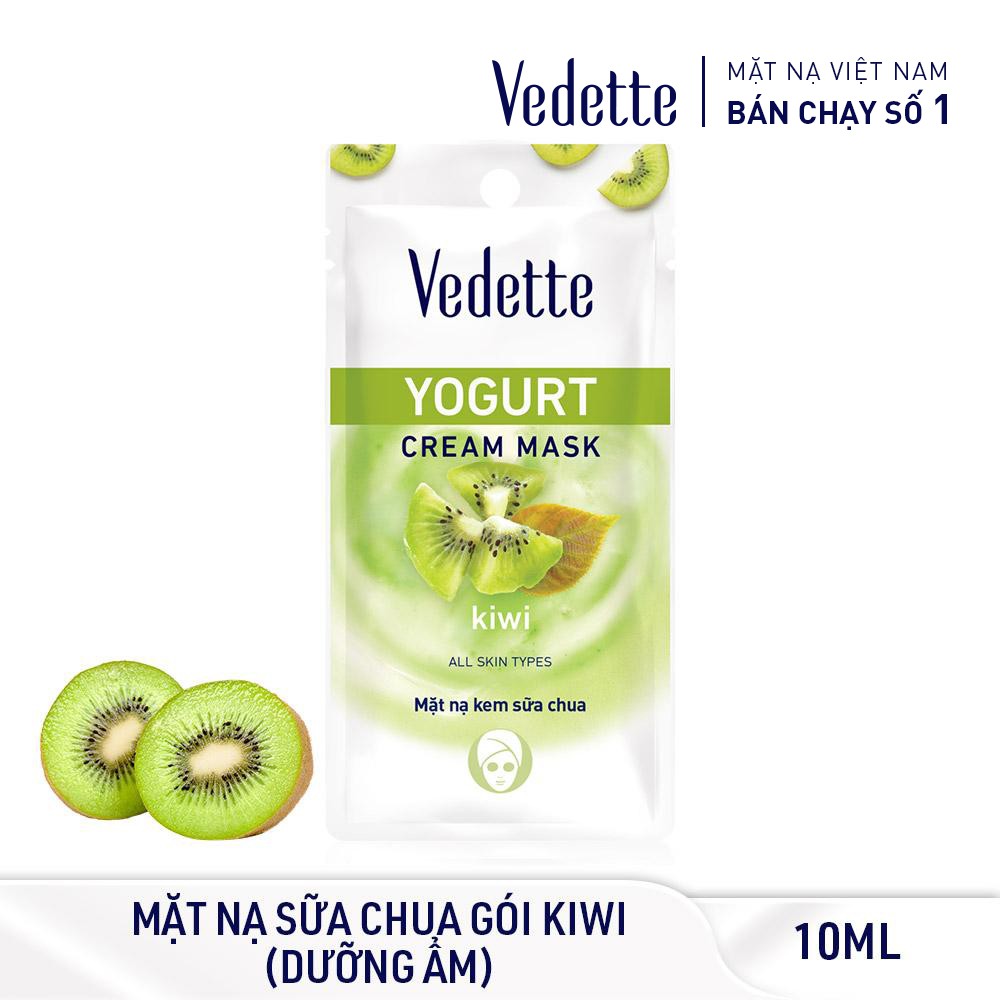 Mặt nạ kem sữa chua Kiwi Vedette 10ml *DƯỠNG ẨM VÀ SÁNG DA*