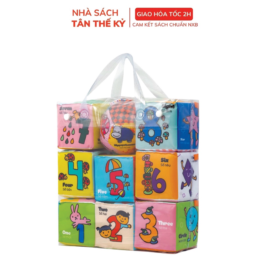 Đồ Chơi Hình Khối Xúc Xắc Lalala Baby Tặng Kèm Bóng Vải Cho Bé Vừa Chơi Vừa Học Tập TRAVEL BLOCK