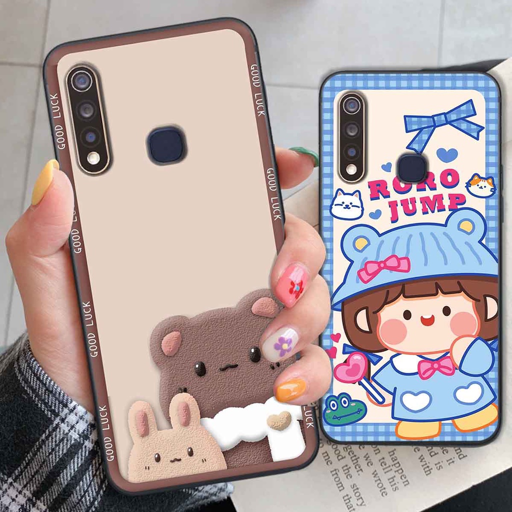 Ốp Vivo Y19 / U3 bear brick, gấu đáng yêu, dễ thương