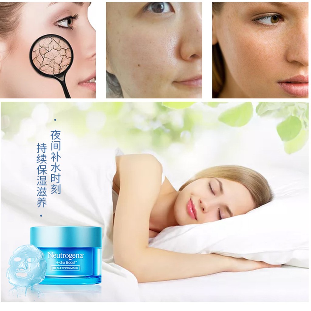 Mặt Nạ Ngủ Cấp Nước Neutrogena Hydro Boost 3D Sleeping Mask Fullsize 50g