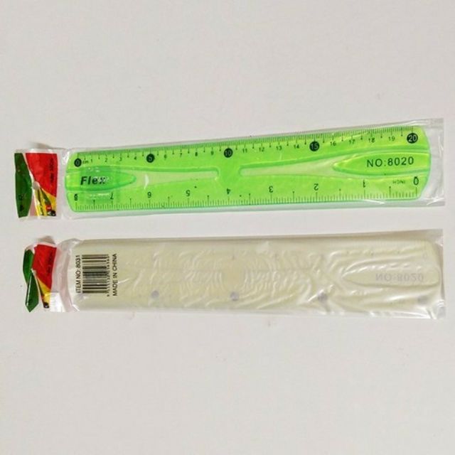 24 thước kẻ dẻo flexible ruler 20cm ( 1 hộp )