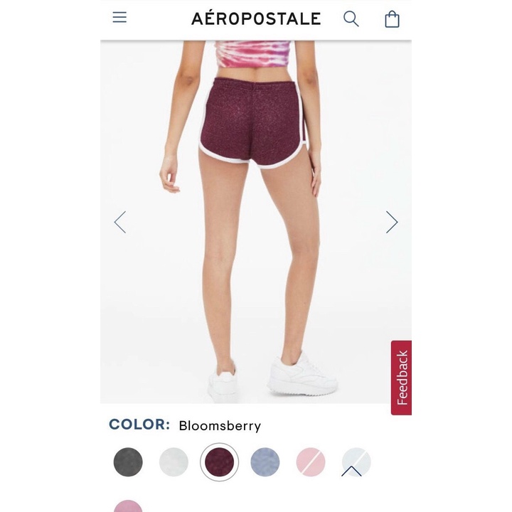 Quần Đùi AERO Không Dây Thun Cotton Len Dệt Kim Màu Đỏ Đô / Xám Nhạt