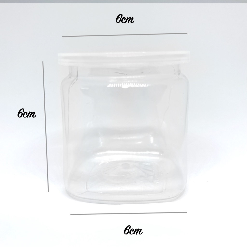 Hũ PET đựng thực phẩm 120ml đựng gia vị - PET JAR-  Hũ làm sữa chua -  đáy vuông miệng tròn