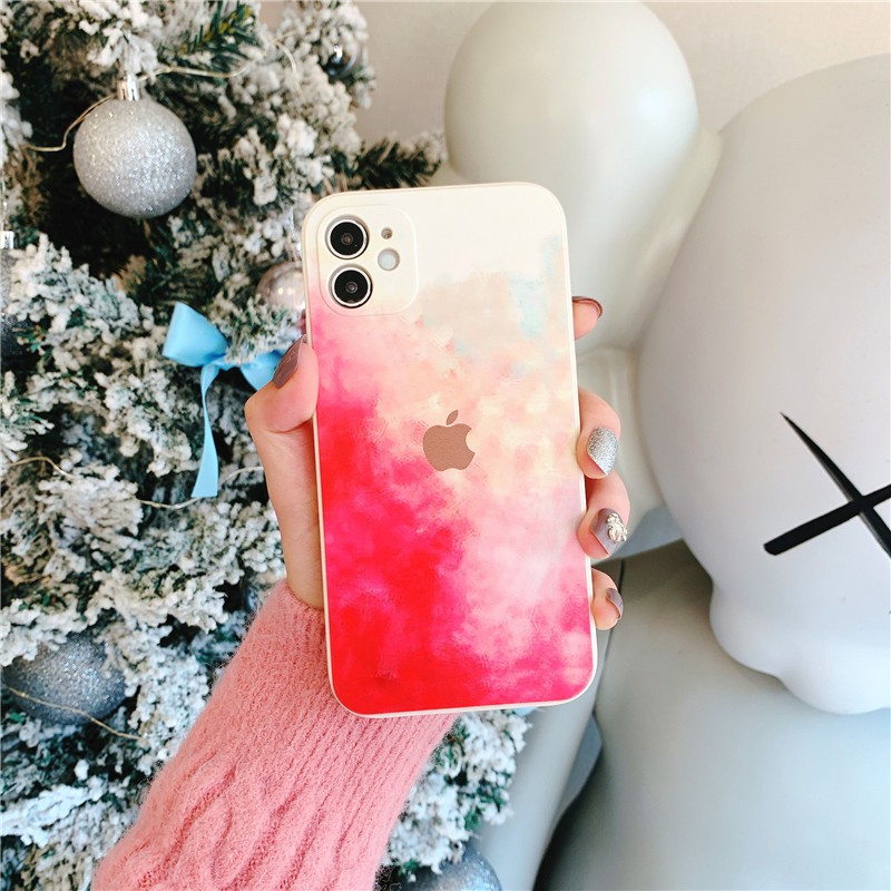 Ốp lưng iphone WATER COLOR cạnh vuông iphone 12 BVC 6plus/6splus/7plus/8plus/x/xs/11/11promax/12/12promax-vincase