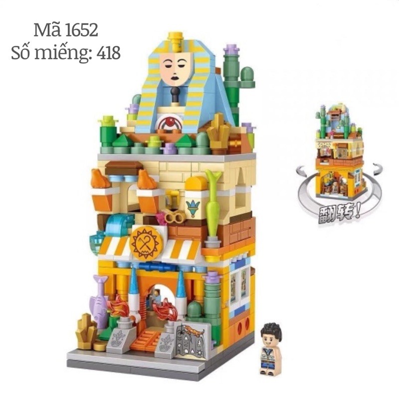 Đồ chơi lắp ráp xếp hình Lego cửa hàng tạp hóa dễ thương