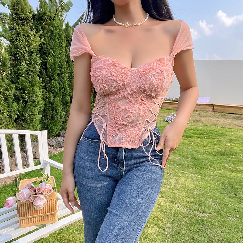 Áo Thun Ngắn Tay Cổ Chữ V Khoét Sâu Màu Trơn Thời Trang 2022 Cho Nữ