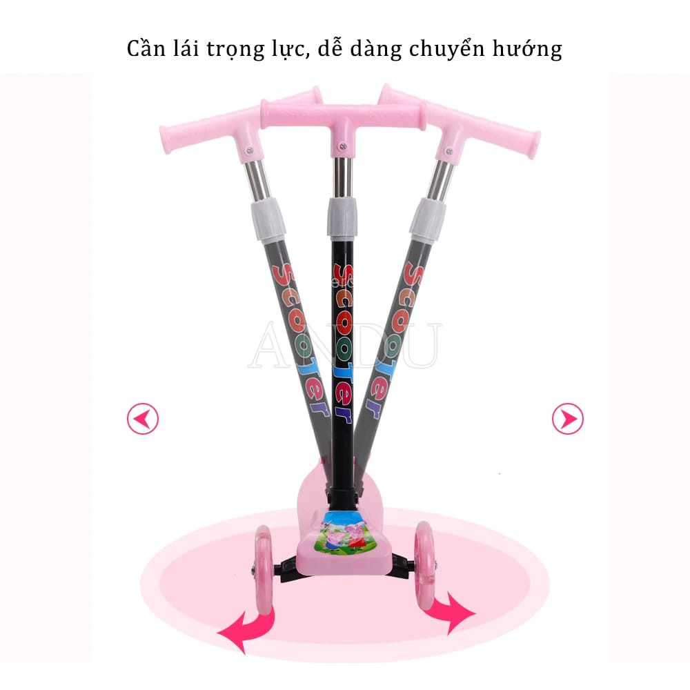 Xe Trượt Scooter Cho Bé 3 Bánh Có Bánh Xe Phát Sáng Xe Ván Trượt Cho Bé Yêu