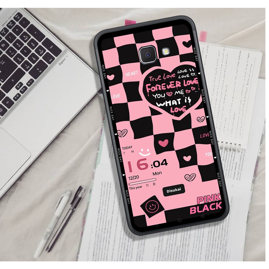 Ốp Lưng Samsung A3 2016 - A5 2016 - A7 2016 - A3 2017 - A5 2017 - A7 2017 , In Hình &quot;Black Heart&quot; Phong Cách Đẹp.