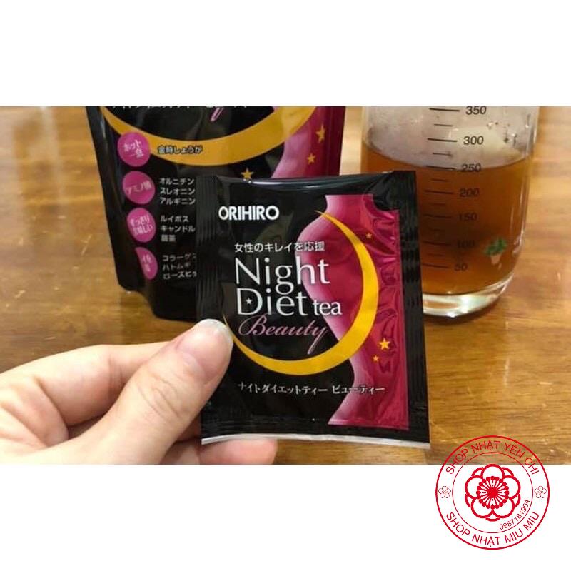 Hàng chuẩn Bill- Trà _ Night Diet Hồng Colagen Nhật bản