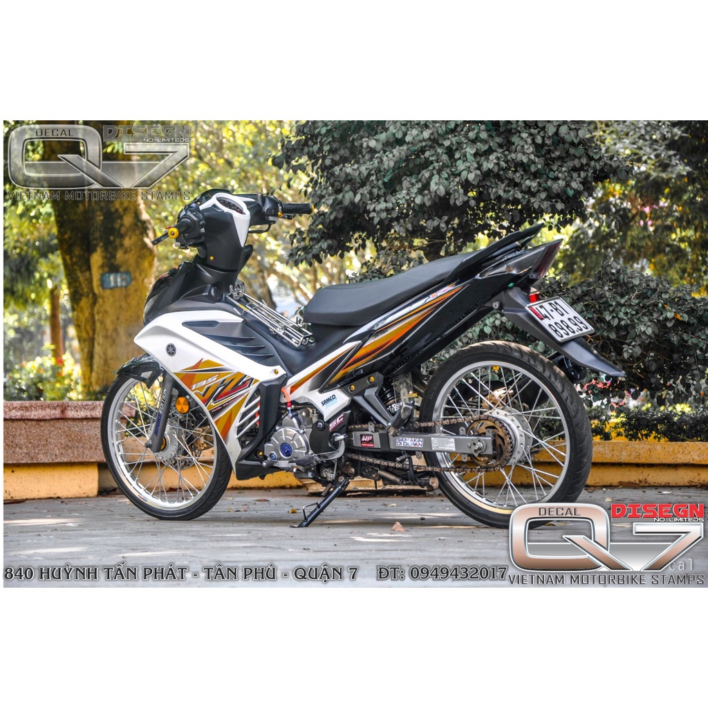 TEM RỜI EXCITER 2011 CAM TRẮNG ĐEN