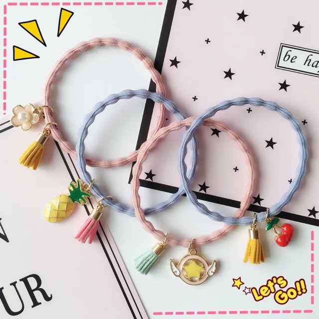 Buộc tóc gắn hình xinh xắn 07 ❤️