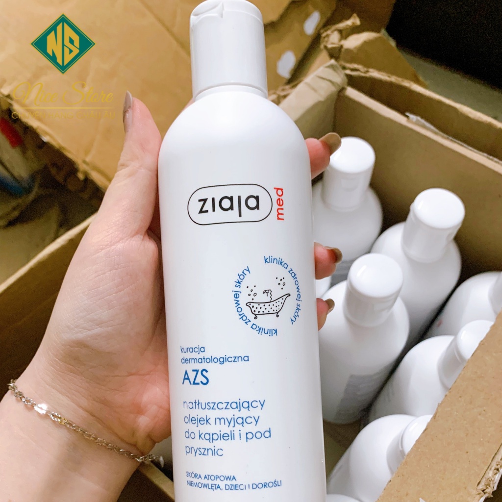 Dầu tắm dưỡng ẩm dịu nhẹ Ziaja Med Atopy AZS | BigBuy360 - bigbuy360.vn