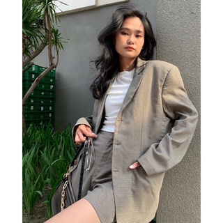 SET BLAZER CARO + QUẦN ĐÙI