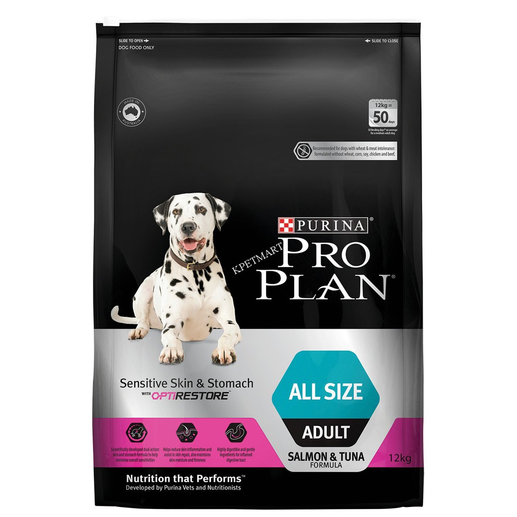 Purina Pro Plan Sensitive skin &amp;stomach- thức ăn vị cá hồi cho chó nhạy cảm, dễ dị ứng da và tiêu hóa bao 2.5kg