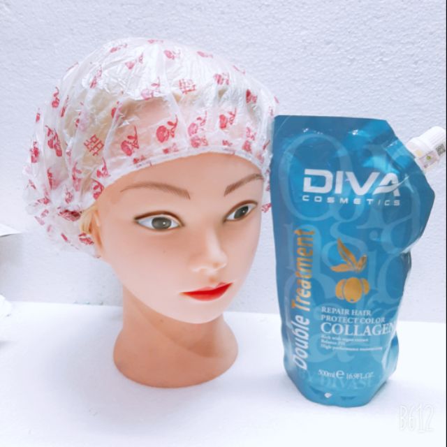 (Tặng mũ hấp ủ) hấp ủ diva xanh