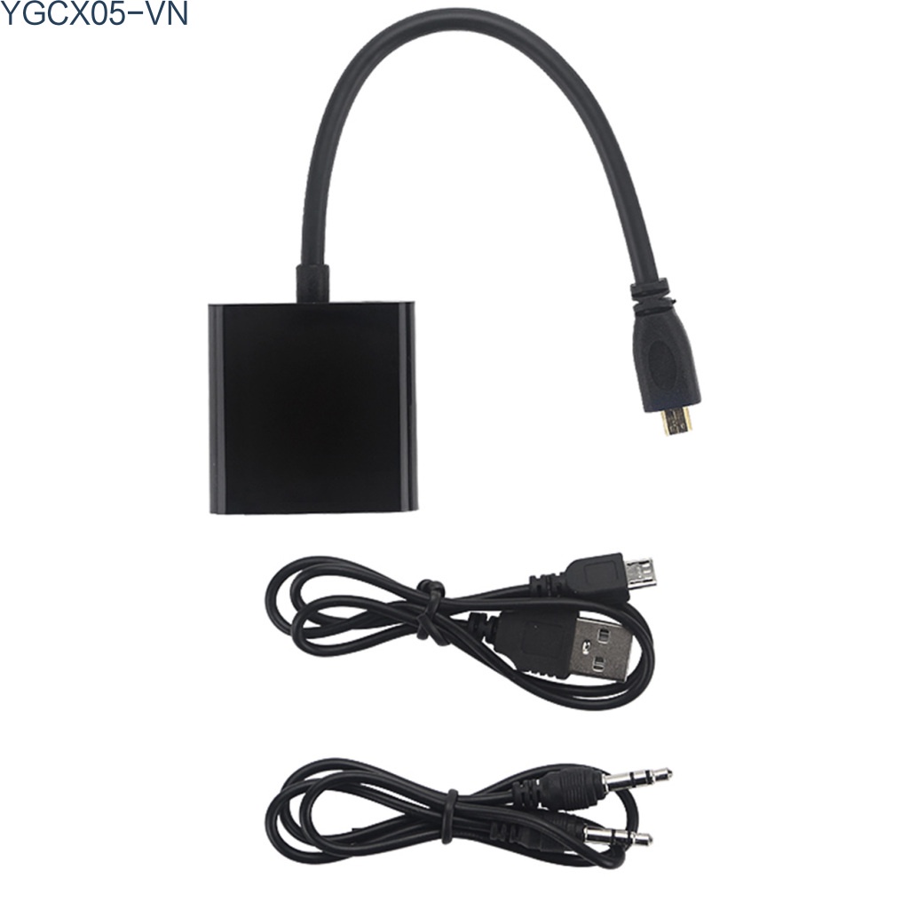 Cáp Chuyển Đổi Âm Thanh Từ Đầu Cắm Sang Ổ Cắm + Cổng Cắm Usb + Đầu Cắm Micro Hdmi Sang Vga Cho Điện Thoại / Raspberry Pi 4 | BigBuy360 - bigbuy360.vn
