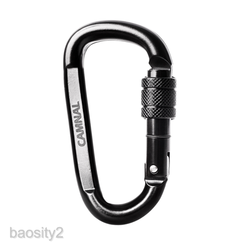 Móc khóa Carabiner chữ D chịu lực 30KN chất lượng cao cho leo núi đá