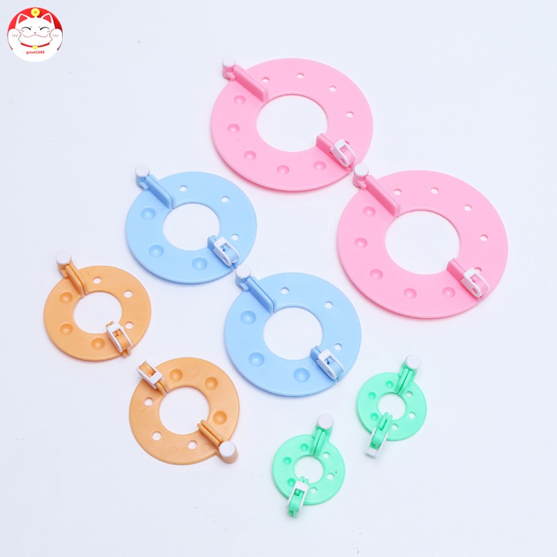 Set 8 Dụng Cụ Làm Bông Pompom Nhiều Kích Cỡ