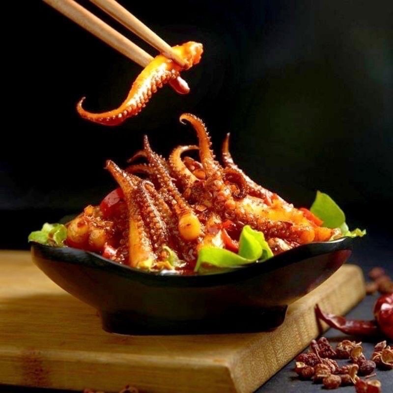 Râu mực cay bà dì hộp 20 gói