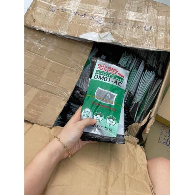 Khẩu tran than hoạt tính túi zip 1c