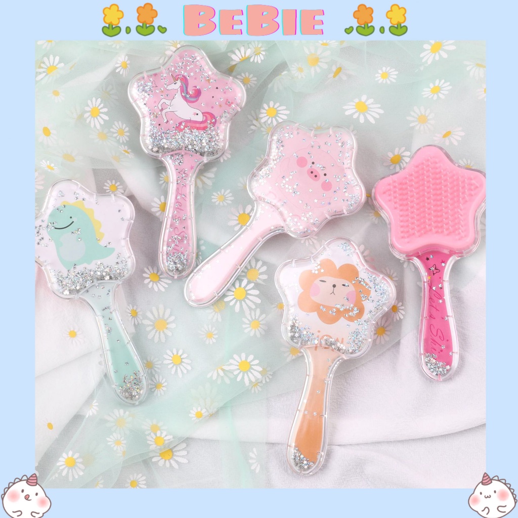 Lược cầm tay mini hình sao hạt bling cute BeBie - BP345