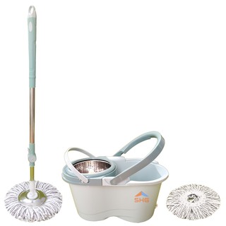 BỘ LAU NHÀ 360 ĐỘ RỜI LỒNG DỄ VỆ SINH, LỒNG VÀ MÂM INOX, SIÊU SẠCH GD037