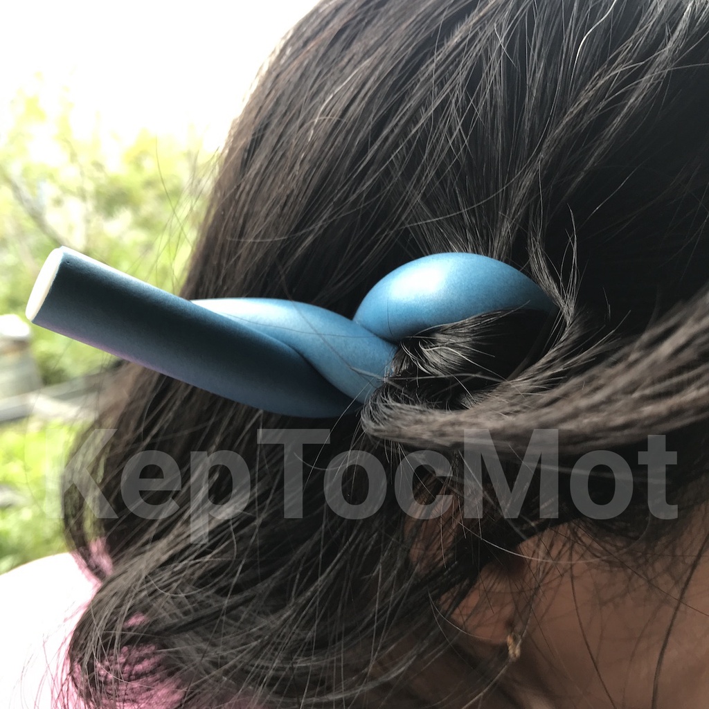 Thanh uốn tóc xoăn không dùng nhiệt Flexi Rod xoắn mì hippie, xoăn sóng lơi đẹp nhất
