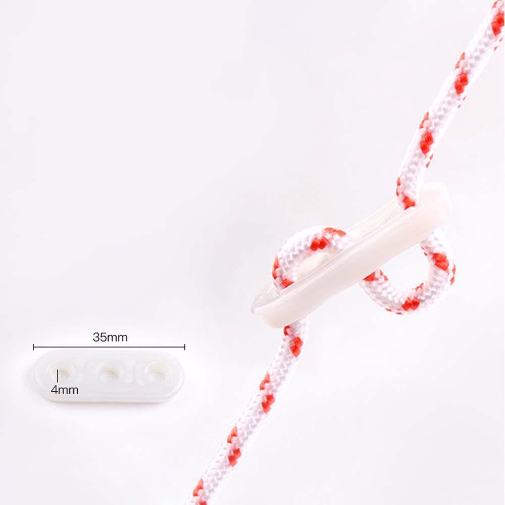IVORY Set 10 Khóa Dây Thừng 3 Lỗ Làm Từ Nhựa Chống Trượt Có Thể Điều Chỉnh