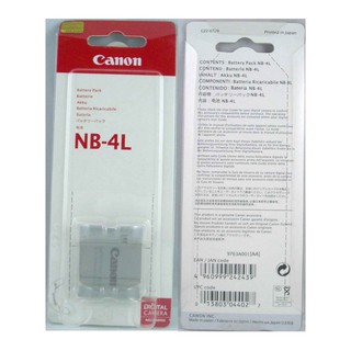 Pin canon NB-4L