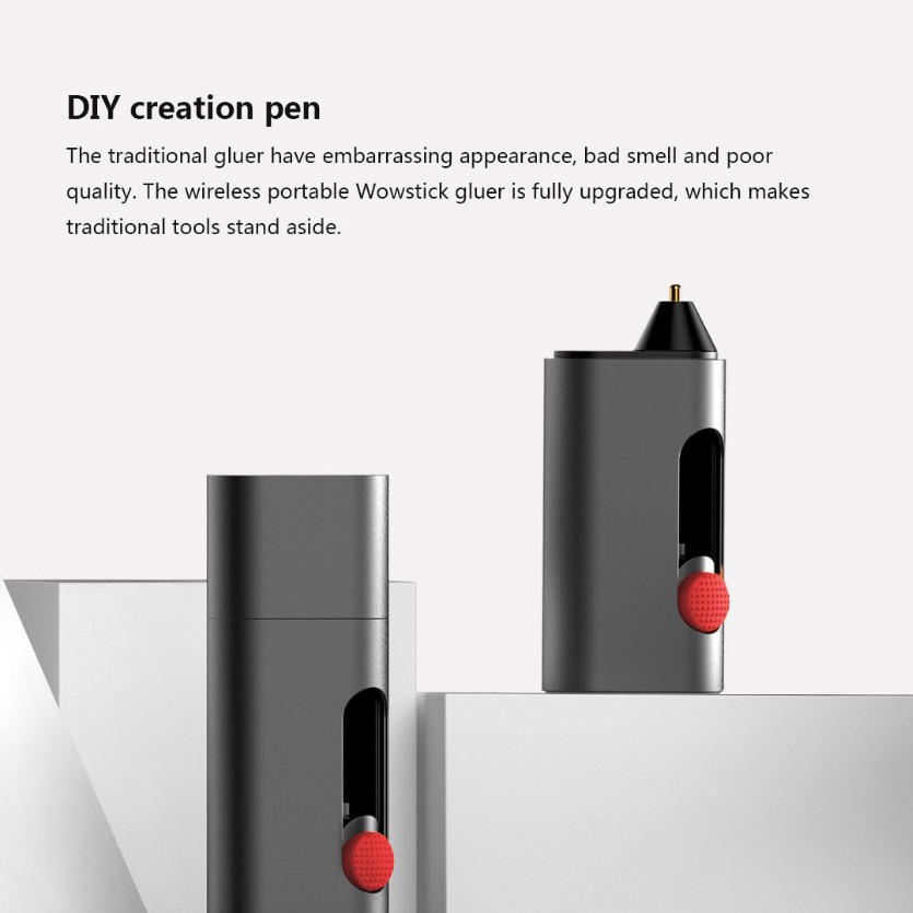Xiaomi Youpin Bút Bắn Keo Nóng Chảy Wowstick Không Dây Làm Thủ Công 2000mah Có Thể Sạc Lại Qua Cổng Type-C