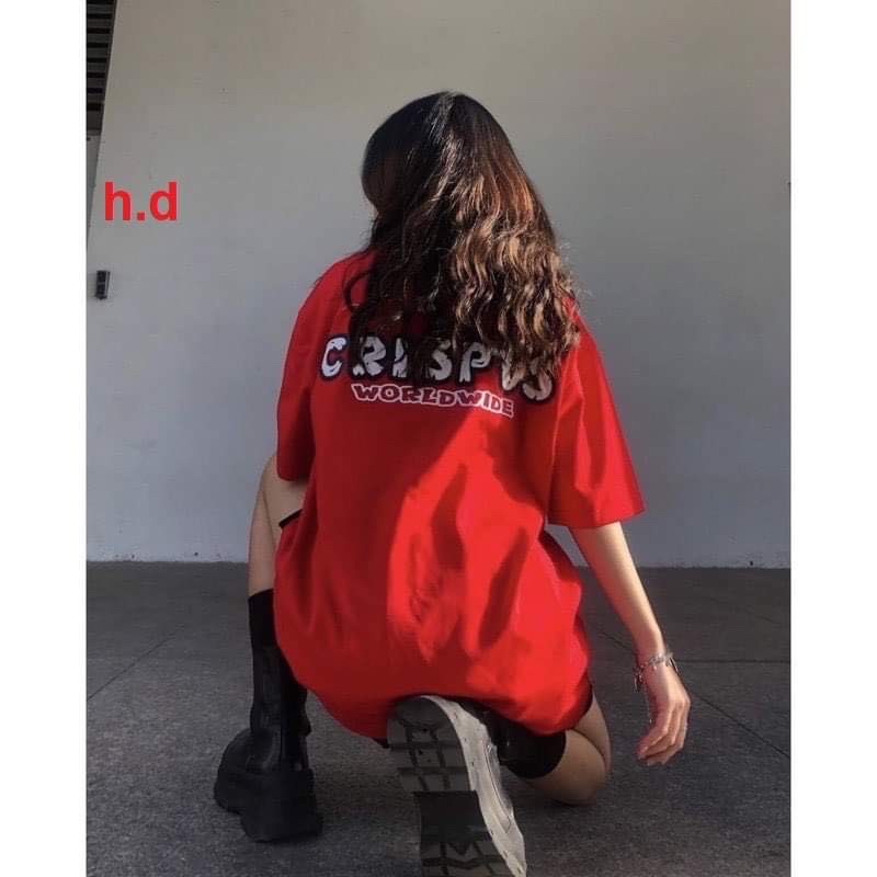 Áo phông đỏ CRISPUSH in 2 mặt HD6