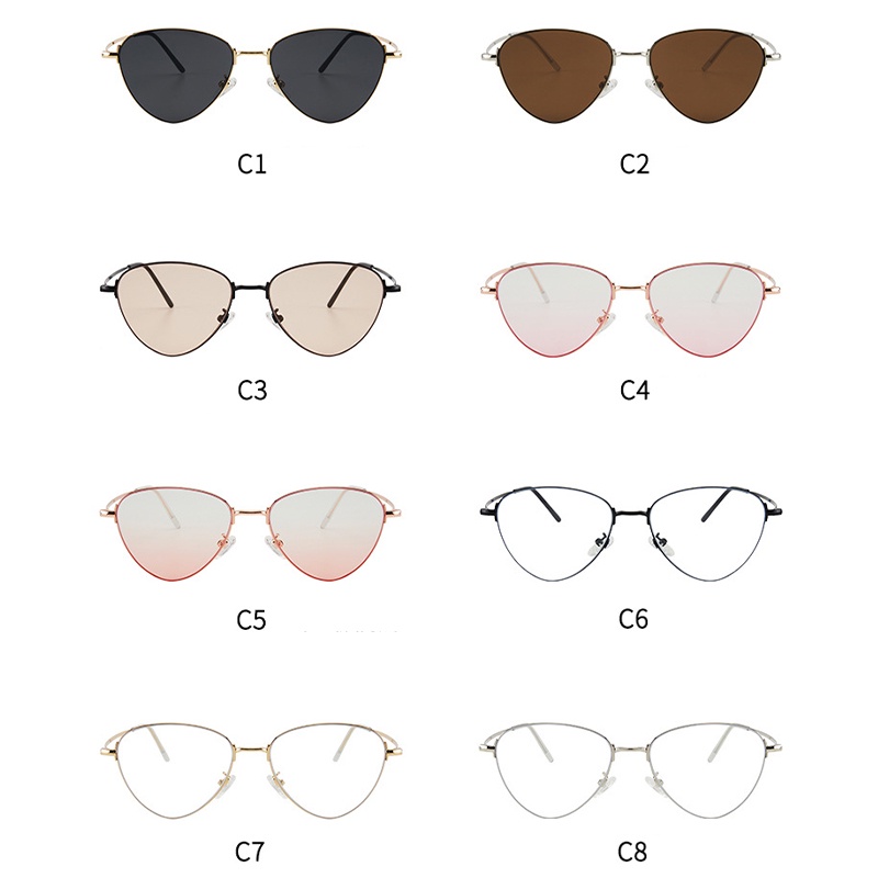 Kính Mát Gọng Kim Loại Chống Ánh Sáng Xanh Thời Trang Phong Cách Hàn Quốc