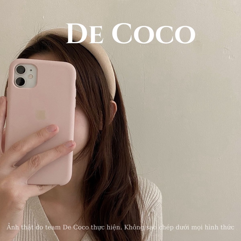 Bờm vải nỉ bản to, băng đô tóc Hàn Quốc Lamia De Coco decoco.accessories