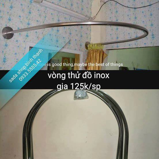 Vòng thử đồ đủ loại [FREE SHIP] dùng thay quần áo-chất liệu inox và sắt sơn tỉnh điện-dễ tháo lắp và vận chuyển