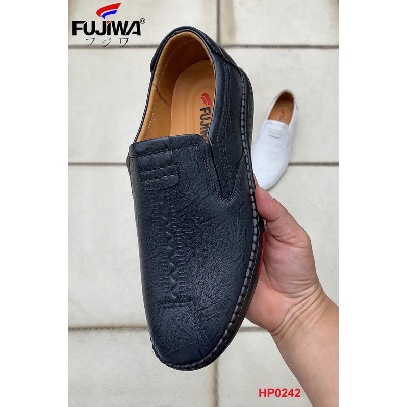Giày Lười Da Bò Nam FUJIWA - HP0242. Form Chuẩn Size. Rất Đẹp, Phù Hợp Với Mọi Lứa Tuổi. Size:  38, 39, 40, 41, 42, 43