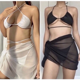 Khăn voan quấn bikini đi biển, khăn choàng che bikini siêu hot, khăn mỏng mịn sexy mặc kèm bikini 2022