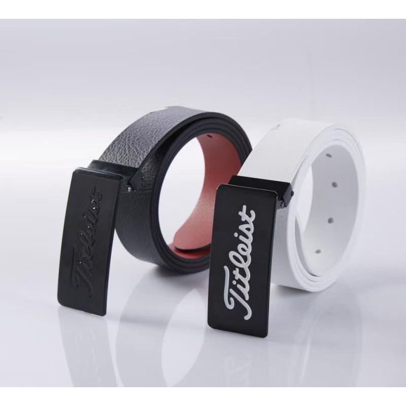 Thắt lưng golf nam, thắt lưng Titleist khóa kim loại, chất da cao cấp