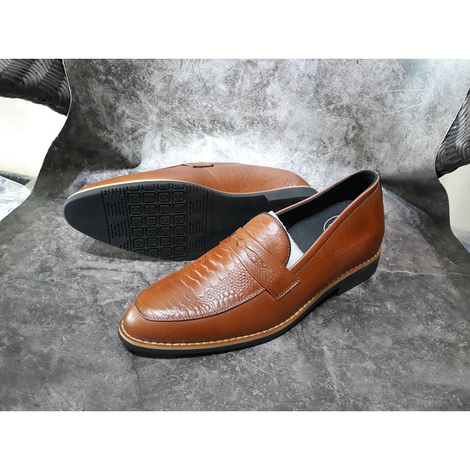 Giày tây việt nam xuất khẩu da bò mềm, đế êm, màu đen và nâu mã CS07