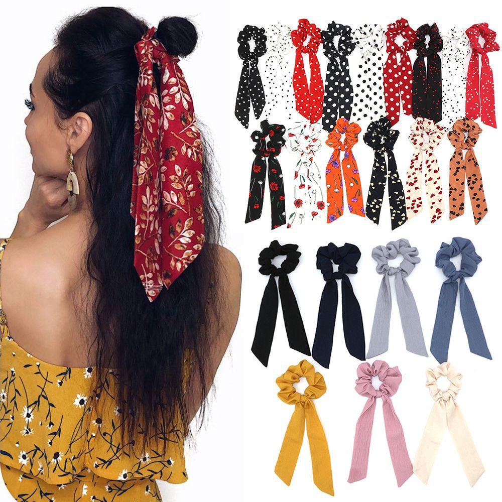 PINEVN Dây Buộc Tóc Hình Nơ Ruy Băng Thời Trang