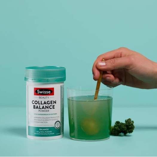 Bột đẹp da Swisse beauty collagen glow/ renew/ balance powder 120g đẹp da, căng bóng/ giảm stress/ hỗ trợ tiêu hóa