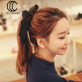 Dây buộc tóc phối nơ ruy băng dễ thương