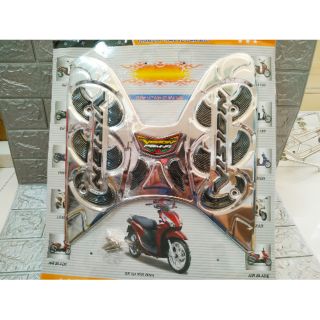 Thảm inox xe vision 2014-2019 phụ kiện đồ chơi xe máy