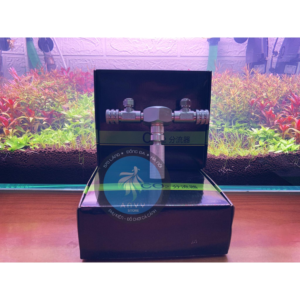 Bộ van chia 2 bình Co2 Mufan