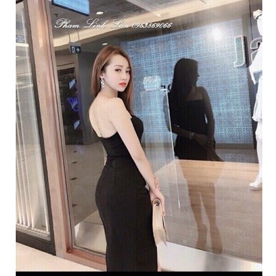 Đầm body lệch vai váy đắp chéo sang trọng + Ảnh thật | BigBuy360 - bigbuy360.vn