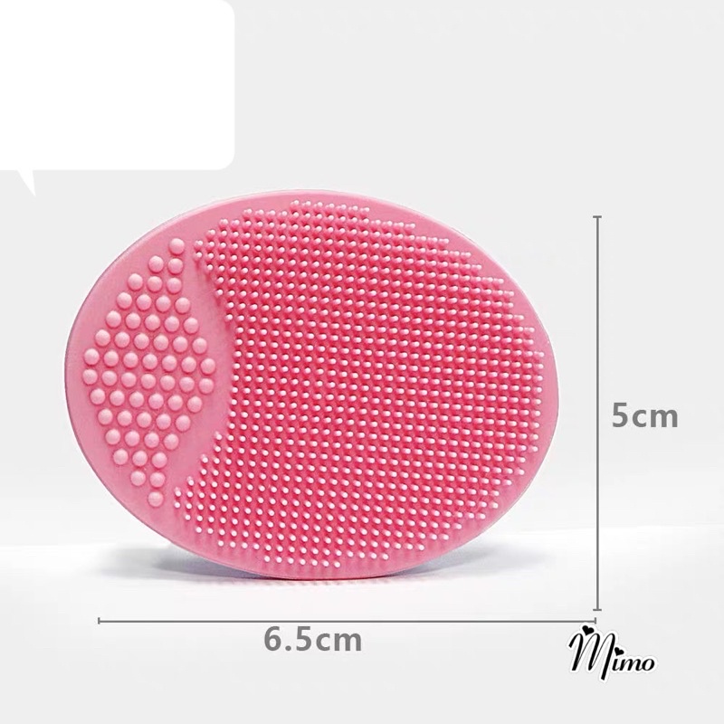 Miếng rửa mặt silicone gai mềm mại massage làm sạch da mặt, sạch mụn đầu đen, pad tẩy da chết giúp mịn màng