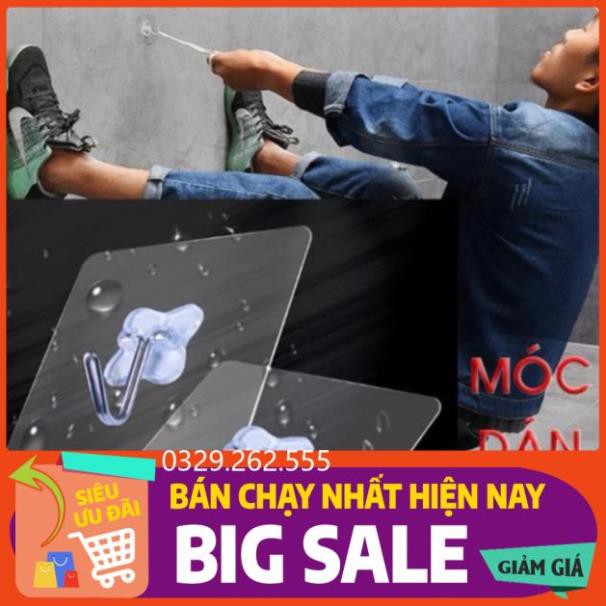 (FreeShip) MÓC NHỰA DÁN TƯỜNG CHỊU LỰC TRONG SUỐT SIÊU CHẮC (1 Cái)