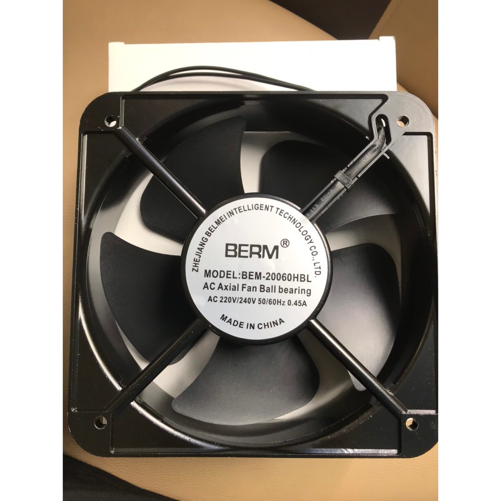 BERM _ quạt thông gió berm 200x200x60 HBL 220v