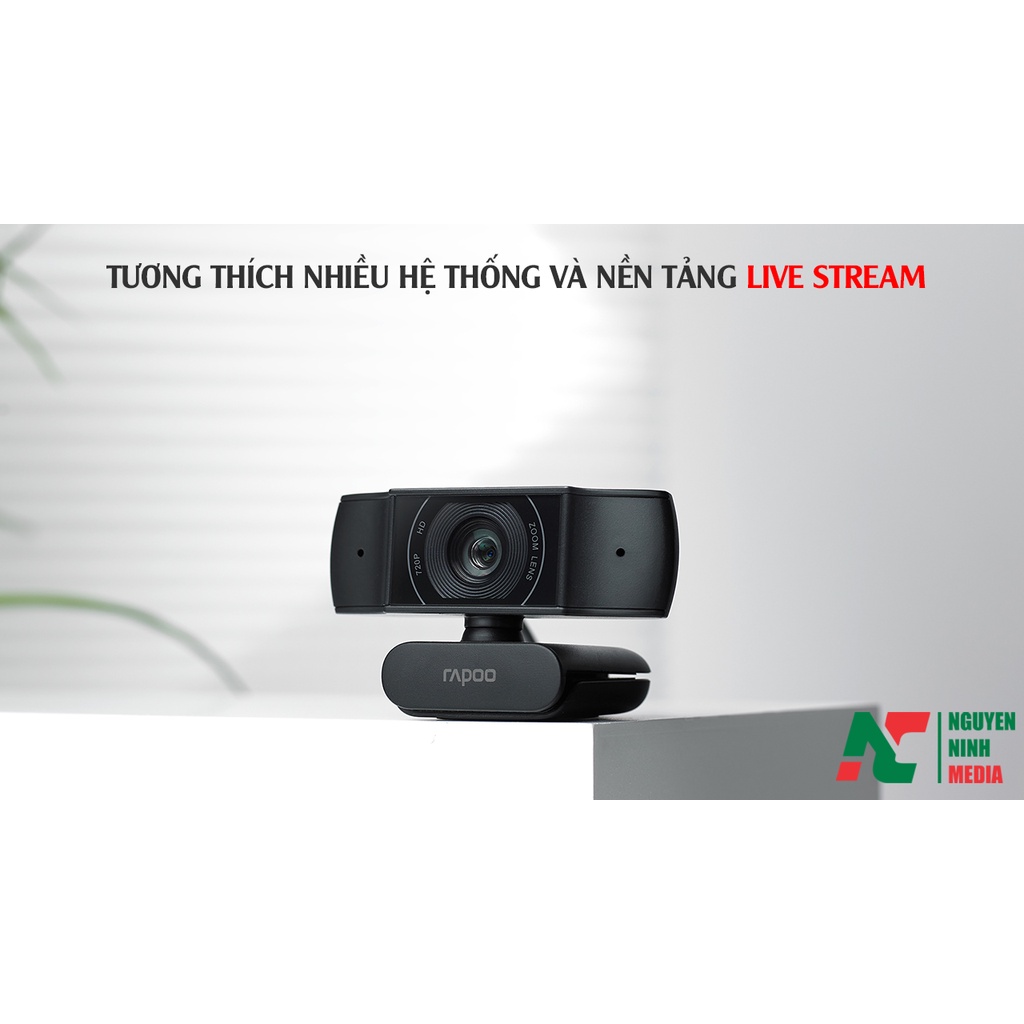 Webcam Rapoo C200 Độ Phân Giải HD 720P - Hàng Chính Hãng